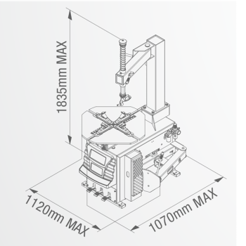 Preview: Fasep Reifenmontiermaschine 10-23'' RKE.1412C 400/50-60/3 S261.001